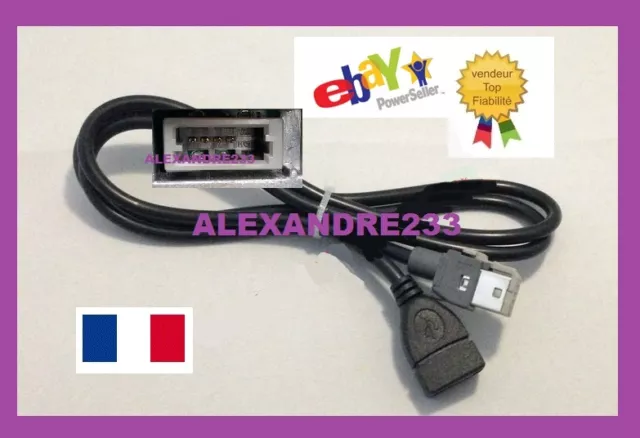 Cable USB PEUGEOT CITROEN AUTORADIO RT6 RD9 RD45 RD43 AUX USB PSA - VENDEUR PRO