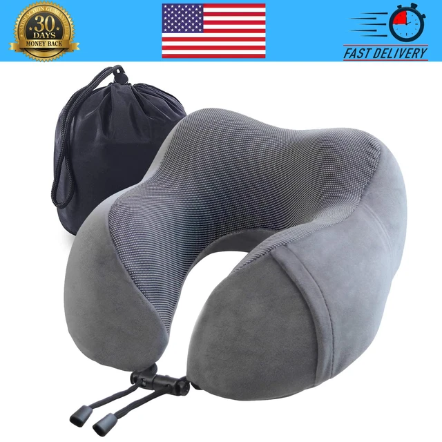 Memory Foam U-Shaped Travel Pillow Neck Support Head Rest Car Plane Soft Cushion