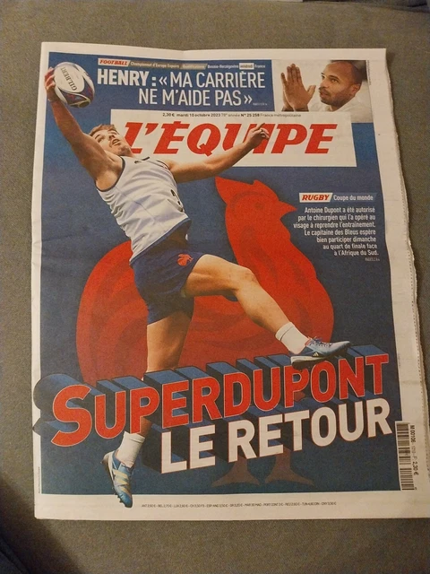 Carte Panini Rugby Rage De Vaincre 2023 - Antoine Dupont (Édition Limitée) - France