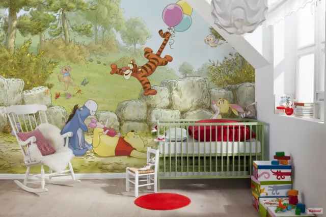 Giant Wall mural Wallpaper Winnie The Pooh Disney chlildrens room DECOR Nursery
