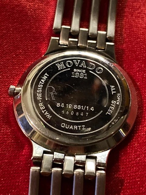 Movado Mens Museum Esperanza Gold With Black Dial Swiss  Sapphire Crystal 4
