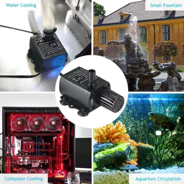 1 pz pompa acqua sommergibile acquario fontana powerhead idroponica pompa stagno USB*