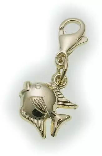 Pendentif Charme Poisson Or 333 Pendentif or Unisexe