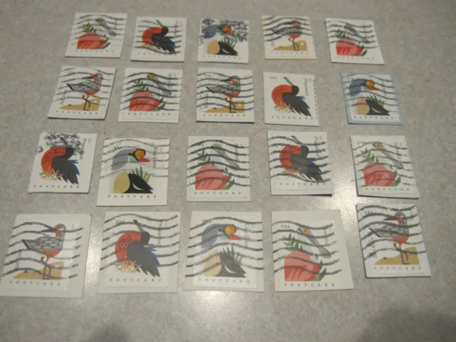 US #4995-4998 Coastal Birds Coil Strip of 4 Postcard Stamps (Free Shipping)