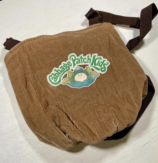 VINTAGE CABBAGE PATCH Kids Backpack Sling Doll Carrier - Brown Corduroy ...