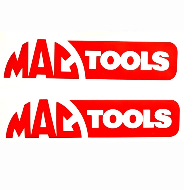 MAC TOOLS STICKER vinyl decal tool box Car Van Window x2 £3.25