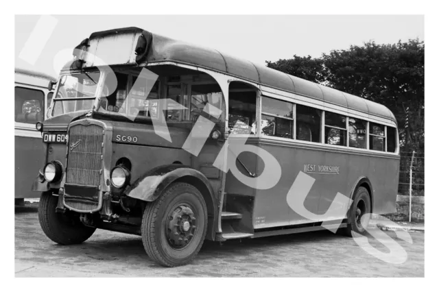 Bus Photograph WEST YORKSHIRE ROAD CAR DWW 604 [SG90] '55