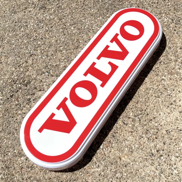 Volvo Sign Led Illuminated Light Box Garage Petrol Emblem Badge Automobilia V40