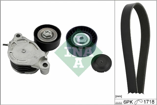 Set cinghie trapezoidali INA 529 0516 10 per BMW Serie 2 Active Tourer F45 F46 X1 F48 X2