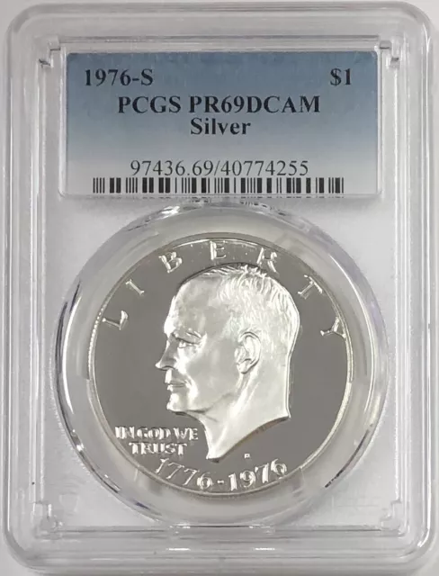 (10) 1976-S EISENHOWER SILVER DOLLAR PCGS  PR-69 DCAM LOT of TEN