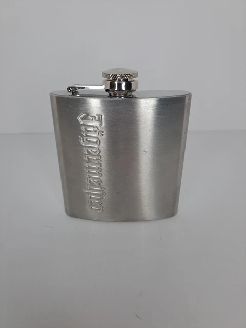 Jagermeister Stainless Hip Pocket Drinking Flask 6oz Gift Stocking Stuffer EUC