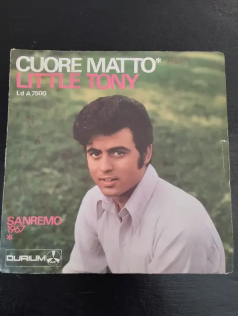 Disco Vinile 45 Giri Little Tony Cuore Matto - Gente che mi Parla di Te