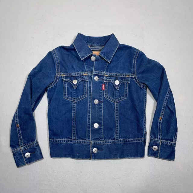 Levis Type 1 Trucker Denim  Jacket Junior LARGE L Iconic Blue Jean Western