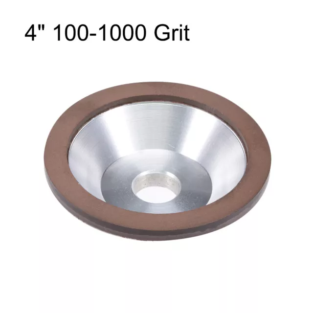 4 Inch Cup Diamond Grinding Wheel 100-1000 Grit Cutter for Carbide Metal Tool