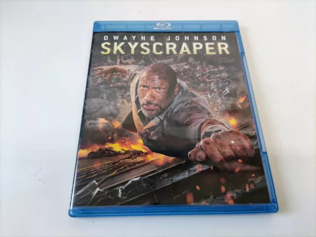 Skyscraper (Blu-ray Blu-ray) Dwayne Johnson Neve Campbell USATO PARI AL NIOVO