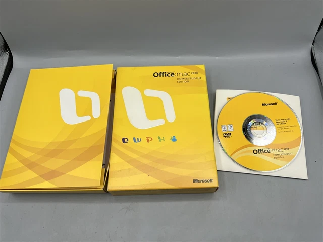 Microsoft Office Mac 2008 Home & Student Edition W/ Product Keys