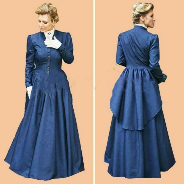 SOUTHERN BELLE CIVIL War Victorian Style Dress Ruffles Trim Hoop Dress
