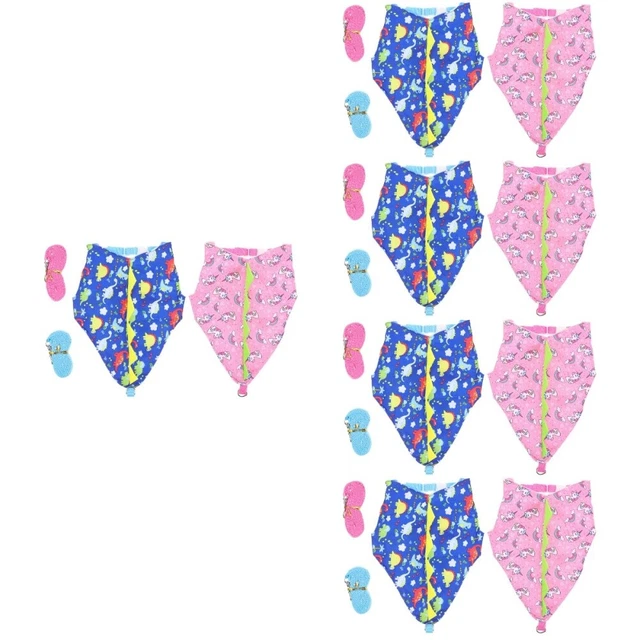 10 juegos de adorable ropa de conejo conejo portátil utiliza decorativo