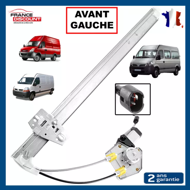 Moteur + Leve Vitre Avant Gauche Conducteur pour Opel Movano Renault Master