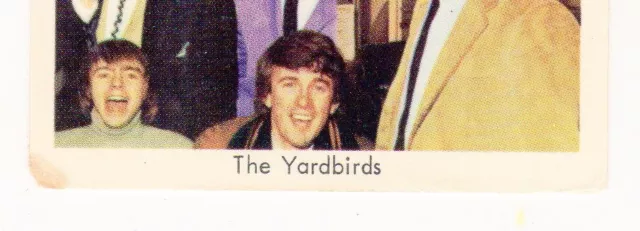1966-68 Dutch Gum TV66-TV68  Popbilder Unnumbered Series The Yardbirds 3
