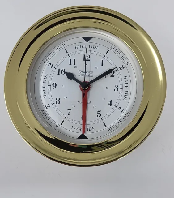 Weems and Plath - Atlantis Time and Tide Clock. 3lb and 5 1/2 inch diameter