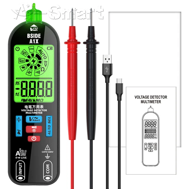 A1X Mini Multimeter LCD Digital Tester Voltage Detector DC/AC Voltage Resistance