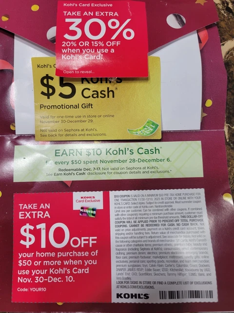 Kohls on sale coupon vans