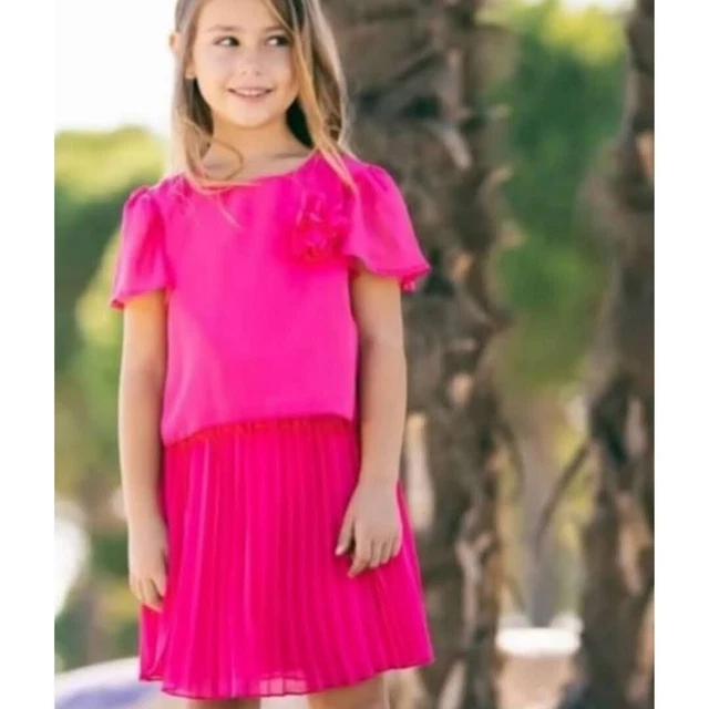 Abito elegante da bambina vestito cerimonia damigella festa 10 anni matrimonio 
