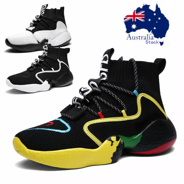 Men's Athletic Basketball Shoes Casual Running Sports Sneakers Outdoor Gym Size