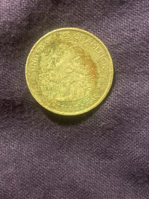 Us quarter Strict On A Penny planchet With error us coins