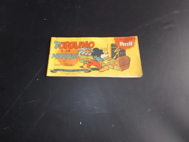 albi tascabili di Topolino, omaggio PERSIL n. 58 del 1960 "TOPOLINO E LA MUMMIA"