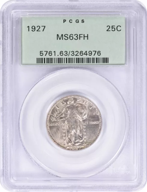 1927 Standing Liberty Silver Quarter MS63FH PCGS