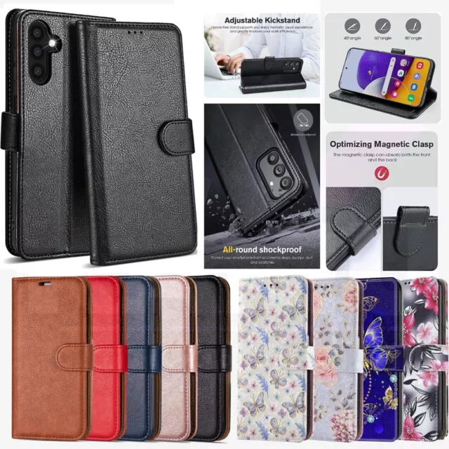 Wallet Case For Samsung A25 A05S S23 FE A15 A14 A34 S24 Leather Flip Phone Cover