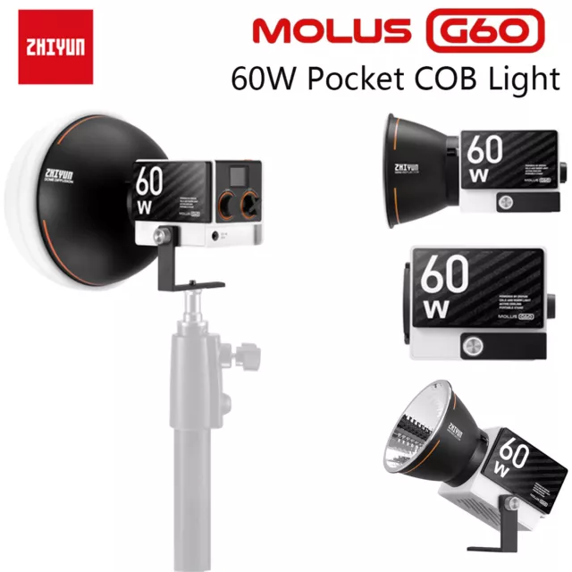 ZHIYUN MOLUS G60 60W Pocket COB Fill Light LED Video Light Bi-Color 2700K-6500K