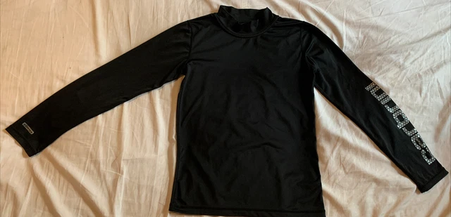 Top Carbrini Cox-Tex Ragazzi Età 12-13 Anni Activewear Sport Palestra Nero