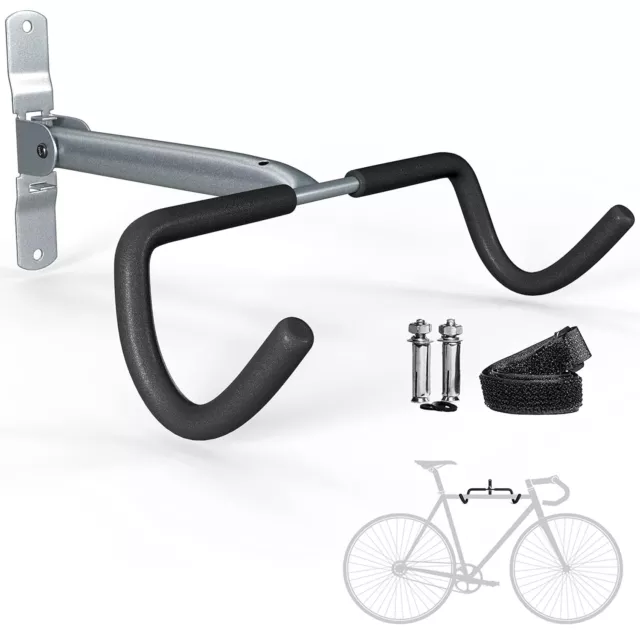 Charles Daily Wall Mounted Bike Rack, Foldable Bike Wall Mount Bracket for Bike