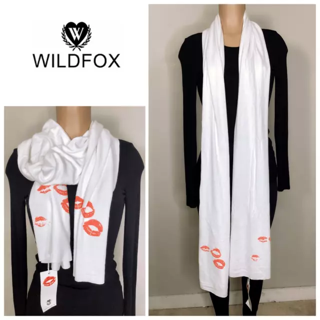 New. Wildfox Lipstick Traces Scarf. Retails $109