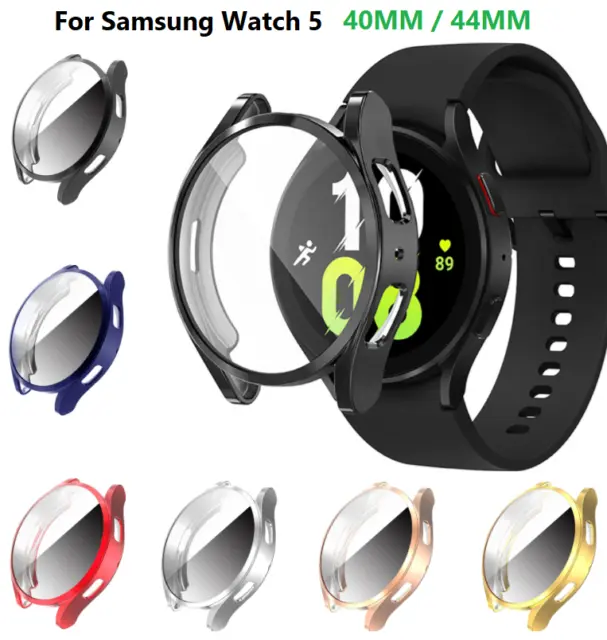 For Samsung Galaxy Watch 5 40mm / 44mm Screen Protector TPU Case Cover