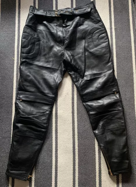 H&m moschino leather clearance pants