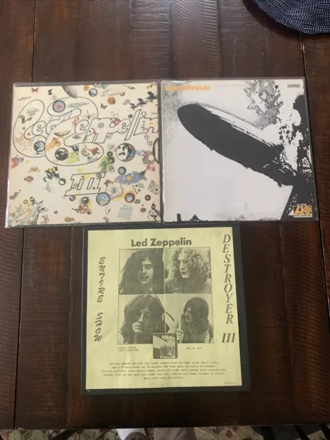 Led Zeppelin III , I , Live LOT Record Vinyl VG+/VG+ Or Better