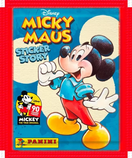 Panini Micky Maus Sticker Story 90 Jahre / 5 Stück zur Wahl !!