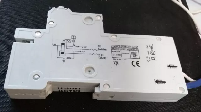 Wylex NHXS RCBO's 30mA  50A, 40A, 32A, 20A, 16A, 6A. Type B 6k.  All Live Tested 2