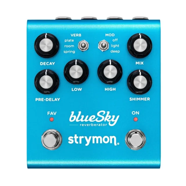 New Strymon blueSky V2 Reverberator Guitar Effects Pedal