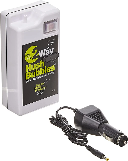 Marine Metal Bait Minnow Bucket Aerator Fishing Live Well 12V D Battery Powered