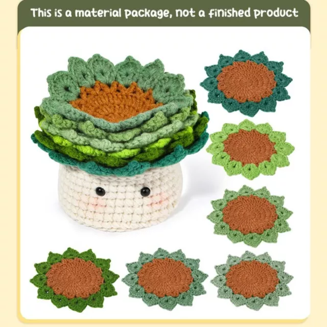 DIY Crochet Kit for Beginners Coasters Beginners Crochet Start Kit