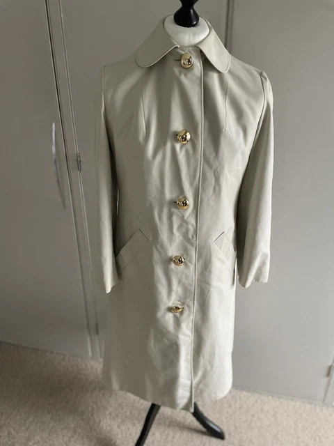 Trench Coat Court Vintage Aquascutum Femme - Style Trench, Occasion Très Bon état, Taille S