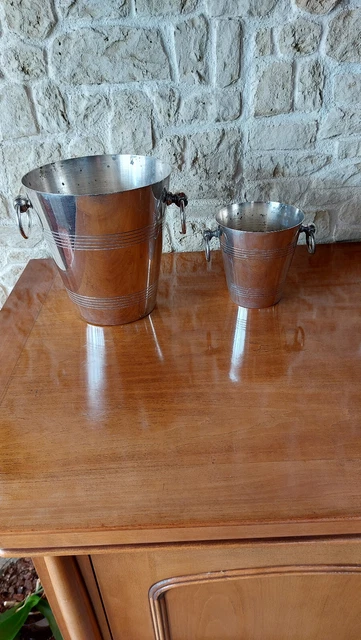Seau à champagne sur pied métal argenté Béard