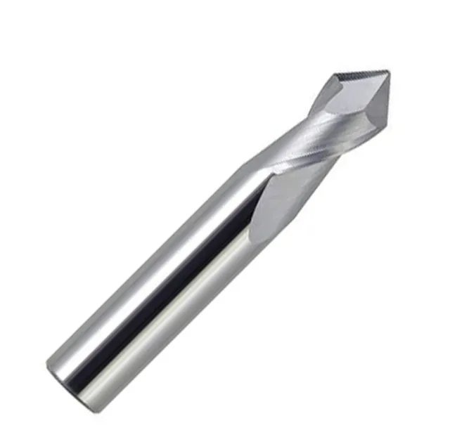 3/8" Diameter 90° Included 2 Flute Single End Carbide Drill/End Mill 1"LOC - USA