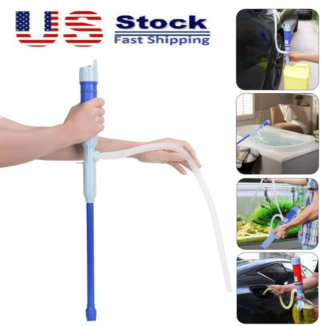 Battery Powered Electric Fuel Transfer Siphon Pump Gas Oil Water Liquid 2.2 GPM