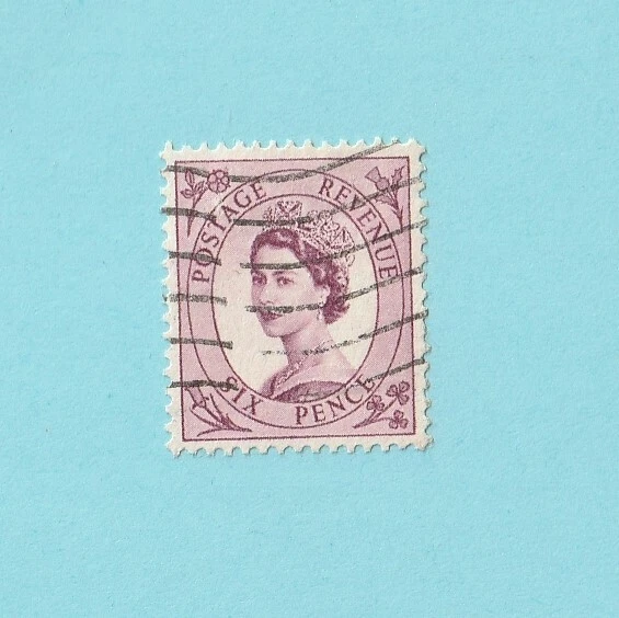 TIMBRE ANGLAIS British Royaume Uni Postage Revenue six pence